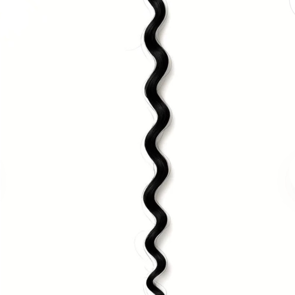 Natural curly weft jet black human cuticle aligned hair 180 grams 22 inch